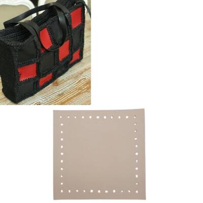 Angel Çanta Aksesuar 10x10 cm Kare Suni Deri Bej Renk 1 Adet - 1