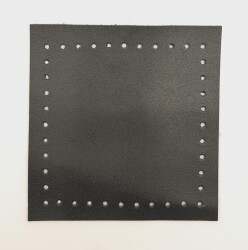 Angel Çanta Aksesuar 10x10 cm Kare Suni Deri Siyah Renk 1 Adet - 2