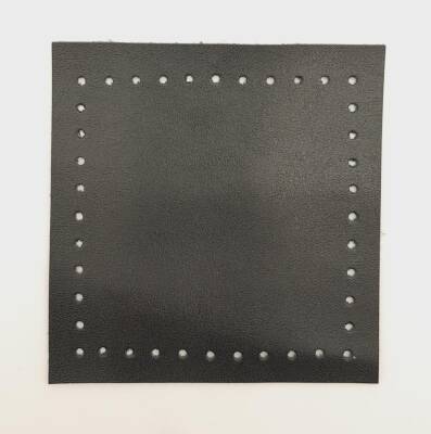 Angel Çanta Aksesuar 10x10 cm Kare Suni Deri Siyah Renk 1 Adet - 2