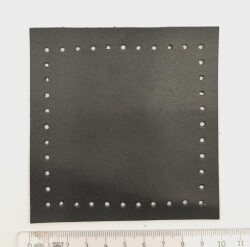 Angel Çanta Aksesuar 10x10 cm Kare Suni Deri Siyah Renk 1 Adet - 3