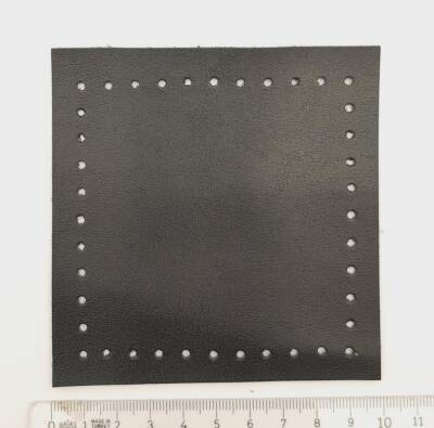 Angel Çanta Aksesuar 10x10 cm Kare Suni Deri Siyah Renk 1 Adet - 3