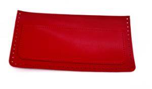 Angel Çanta Aksesuar 22x11 cm Kırmızı Renk Suni Deri Cep - 1