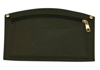 Angel Çanta Aksesuar 24x15 cm Haki Yeşil Renk Troklu Suni Deri Cep Light Gold Metalli - 1