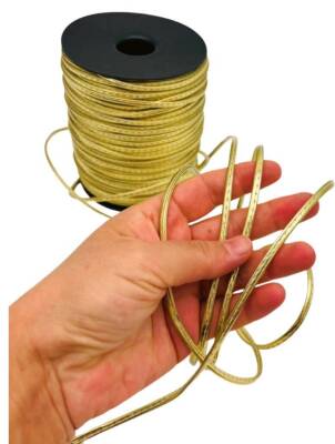 Angel Çanta Aksesuar 3 Mm Gold Renk Suni Deri İp 2 metre - 1