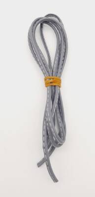 Angel Çanta Aksesuar 3 Mm Gri Renk Suni Deri İp 1 metre - 1