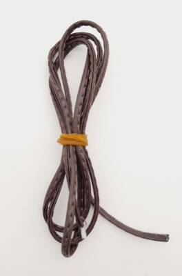 Angel Çanta Aksesuar 3 Mm Kahverengi Suni Deri İp 1 metre - 1