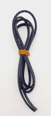 Angel Çanta Aksesuar 3 Mm Lacivert Renk Suni Deri İp 1 metre - 1