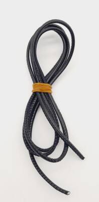 Angel Çanta Aksesuar 3 Mm Siyah Renk Suni Deri İp 1 metre - 1