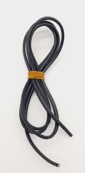 Angel Çanta Aksesuar 3 Mm Siyah Renk Suni Deri İp 1 metre - Angel Çanta Aksesuar