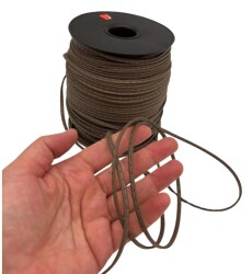 Angel Çanta Aksesuar 3 Mm Vizon Renk Suni Deri İp 2 metre - Angel Çanta Aksesuar