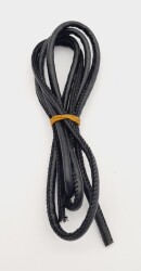 Angel Çanta Aksesuar 5 Mm Siyah Renk Suni Deri İp 1 metre - Angel Çanta Aksesuar