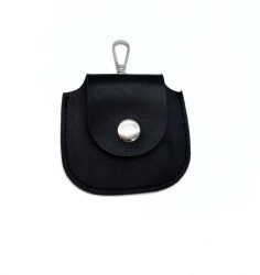 Angel Çanta Aksesuar 8.5x8 cm cm Siyah Renk Kancalı Suni Deri Cep - Angel Çanta Aksesuar