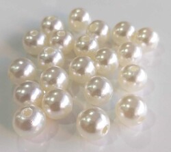 Angel Çanta Aksesuar Delikli İnci 12 Mm 10 Adet - Angel Çanta Aksesuar