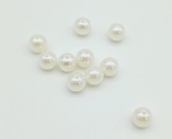 Angel Çanta Aksesuar Delikli İnci 14 mm 10 Adet - Angel Çanta Aksesuar