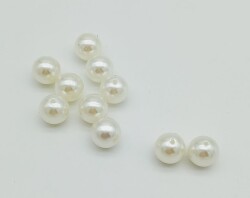 Angel Çanta Aksesuar Delikli İnci 16 mm 10 Adet - Angel Çanta Aksesuar