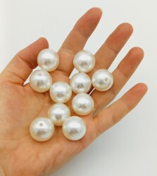 Angel Çanta Aksesuar Delikli İnci 20 mm 10 Adet - 2