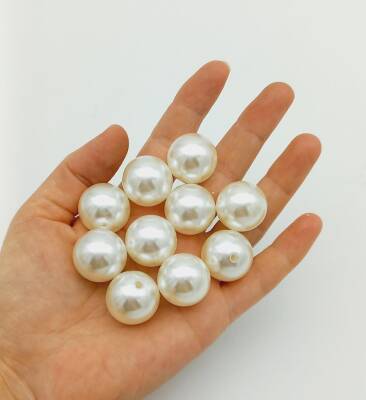 Angel Çanta Aksesuar Delikli İnci 22 mm 10 Adet - 2