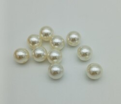 Angel Çanta Aksesuar Delikli İnci 22 mm 10 Adet - Angel Çanta Aksesuar