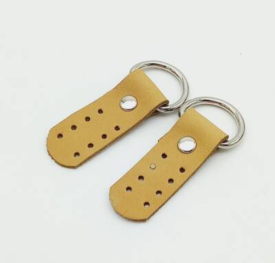 Angel Çanta Aksesuar Gerçek Deri Ham Doğal Sapucu (Böce) Gümüş Metalli - 1