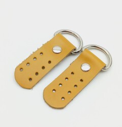 Angel Çanta Aksesuar Gerçek Deri Hardal Sapucu (Böce) Gümüş Metalli - Angel Çanta Aksesuar