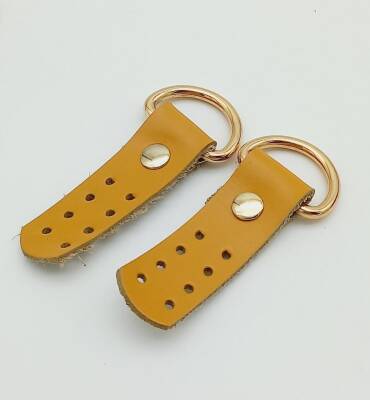 Angel Çanta Aksesuar Gerçek Deri Hardal Sapucu (Böce) Light Gold Metalli - 1