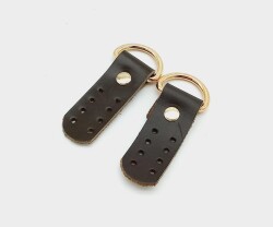 Angel Çanta Aksesuar Gerçek Deri Kahverengi Sapucu (Böce) Light Gold Metalli - Angel Çanta Aksesuar