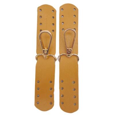 Angel Çanta Aksesuar Gerçek Deri Kanatlı Kancalı Böce Hardal Renk Light Gold Metalli - 1