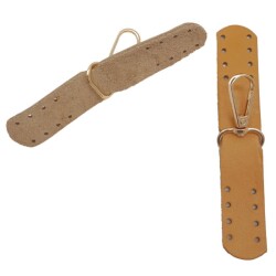 Angel Çanta Aksesuar Gerçek Deri Kanatlı Kancalı Böce Hardal Renk Light Gold Metalli - 3