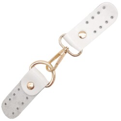 Angel Çanta Aksesuar Gerçek Deri Kancalı Böce (Kilit) Beyaz Renk Light Gold Metalli - 2