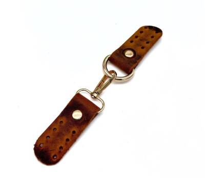 Angel Çanta Aksesuar Gerçek Deri Kancalı Böce (Kilit) Crazy Oil Hardal Sarı Renk Light Gold Metalli - 1