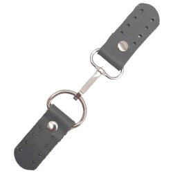 Angel Çanta Aksesuar Gerçek Deri Kancalı Böce (Kilit) Gri Renk Gümüş Metalli - Angel Çanta Aksesuar