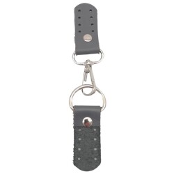 Angel Çanta Aksesuar Gerçek Deri Kancalı Böce (Kilit) Gri Renk Gümüş Metalli - 4