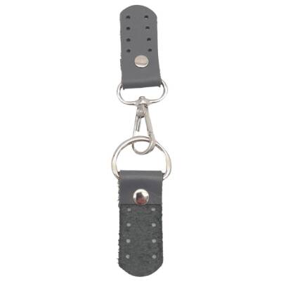 Angel Çanta Aksesuar Gerçek Deri Kancalı Böce (Kilit) Gri Renk Gümüş Metalli - 4