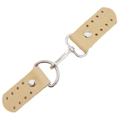 Angel Çanta Aksesuar Gerçek Deri Kancalı Böce (Kilit) Ham Doğal Renk Gümüş Metalli - 1