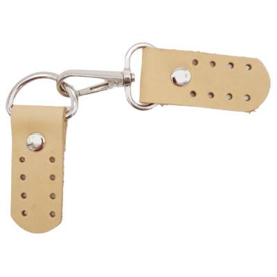 Angel Çanta Aksesuar Gerçek Deri Kancalı Böce (Kilit) Ham Doğal Renk Gümüş Metalli - 3