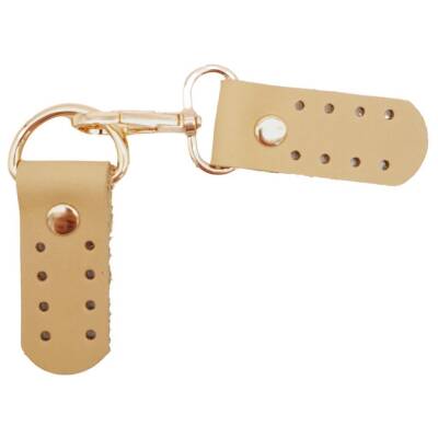 Angel Çanta Aksesuar Gerçek Deri Kancalı Böce (Kilit) Ham Doğal Renk Light Gold Metalli - 3