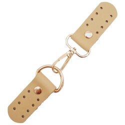 Angel Çanta Aksesuar Gerçek Deri Kancalı Böce (Kilit) Ham Doğal Renk Light Gold Metalli - Angel Çanta Aksesuar