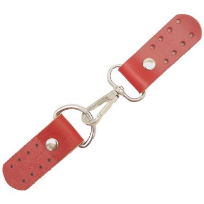 Angel Çanta Aksesuar Gerçek Deri Kancalı Böce (Kilit) Kırmızı Renk Gümüş Metalli - 2