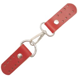 Angel Çanta Aksesuar Gerçek Deri Kancalı Böce (Kilit) Kırmızı Renk Gümüş Metalli - 1