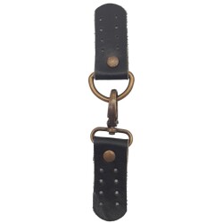 Angel Çanta Aksesuar Gerçek Deri Kancalı Böce (Kilit) Siyah Renk Antik Metalli - 2