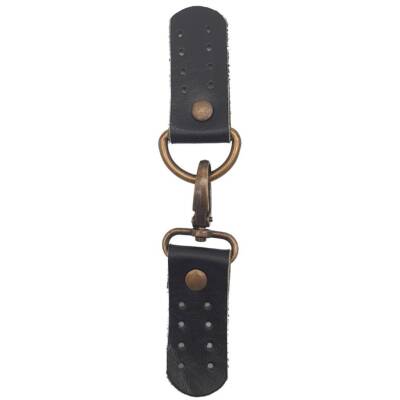 Angel Çanta Aksesuar Gerçek Deri Kancalı Böce (Kilit) Siyah Renk Antik Metalli - 2