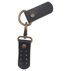 Angel Çanta Aksesuar Gerçek Deri Kancalı Böce (Kilit) Siyah Renk Antik Metalli - 4