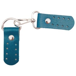 Angel Çanta Aksesuar Gerçek Deri Kancalı Böce (Kilit) Turkuaz Renk Gümüş Metalli - 3