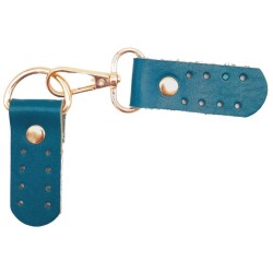 Angel Çanta Aksesuar Gerçek Deri Kancalı Böce (Kilit) Turkuaz Renk Light Gold Metalli - 3