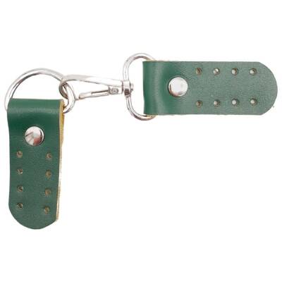 Angel Çanta Aksesuar Gerçek Deri Kancalı Böce (Kilit) Yeşil Renk Gümüş Metalli - 3