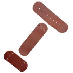 Angel Çanta Aksesuar Gerçek Deri Kilit Set Kızıl Kahve Renk - 2