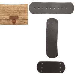 Angel Çanta Aksesuar Gerçek Deri Kilit Set Koyu Kahverengi - Angel Çanta Aksesuar