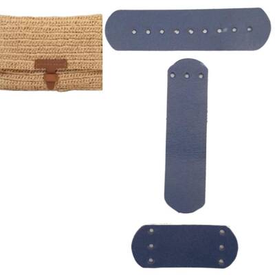 Angel Çanta Aksesuar Gerçek Deri Kilit Set Lacivert Renk - 1