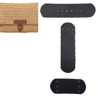 Angel Çanta Aksesuar Gerçek Deri Kilit Set Siyah Renk - 1