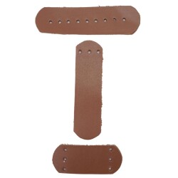 Angel Çanta Aksesuar Gerçek Deri Kilit Set Sütlü Kahve Renk - 2